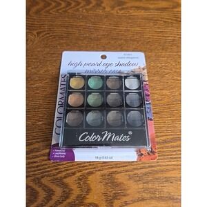 Colormates High Pearl Eye Shadow With Mirror Case 12 Colors Warm Elegance 61801